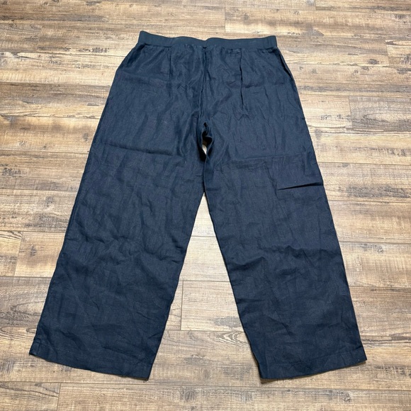 J. Jill Deep Blue Linen Pants Wide Leg Women's Side XL
NWT - Picture 4 of 8